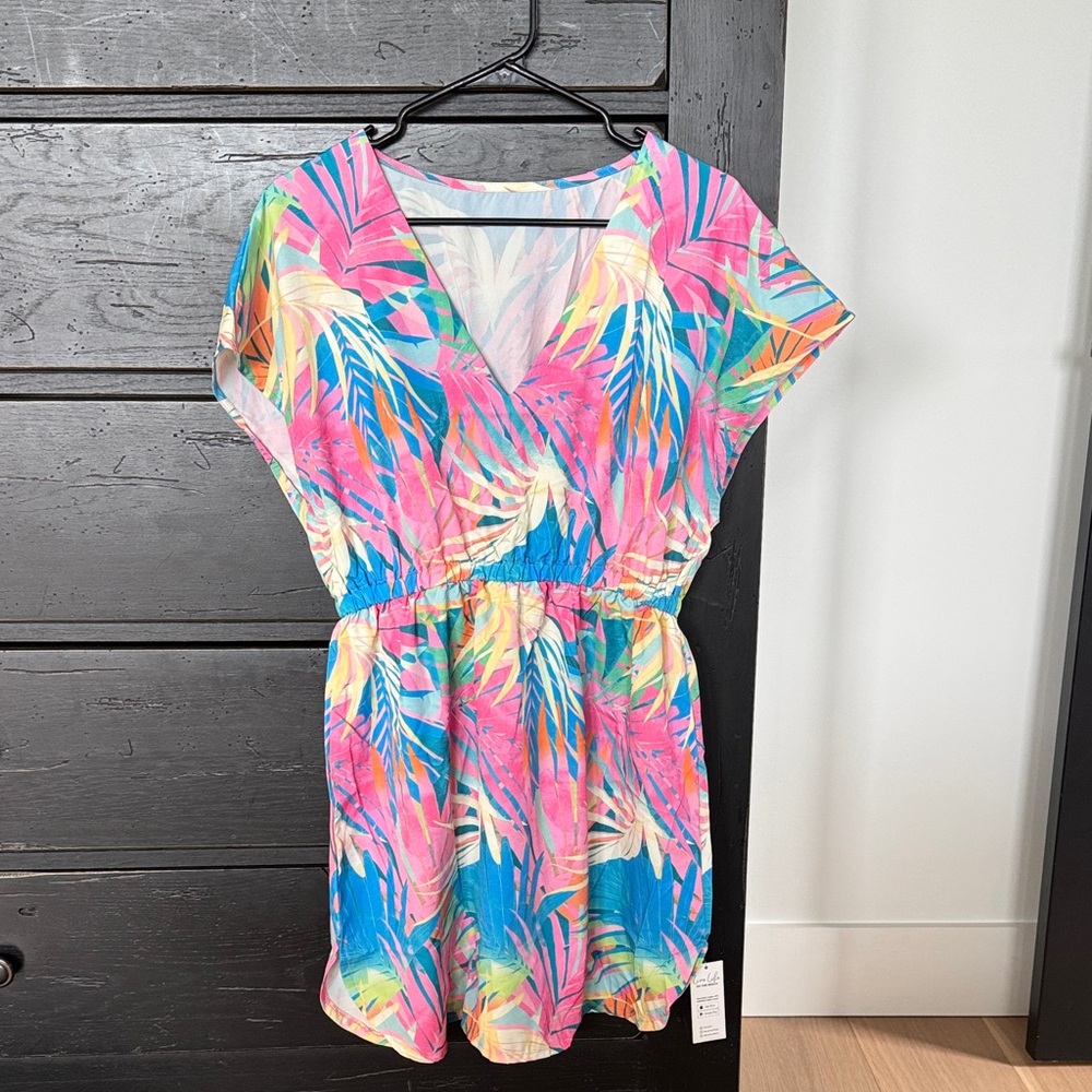 Cupshe Multicolor Tropical Leaf Dress